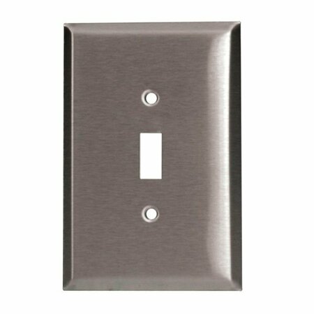 HUBBELL CANADA Tradeselect Wallplate, 1 -Gang, Stainless Steel 97071SS